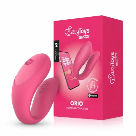 EasyConnect Orio intimni stimulator za parove na aplikaciju, ljubičasti, kompaktne dimenzije
