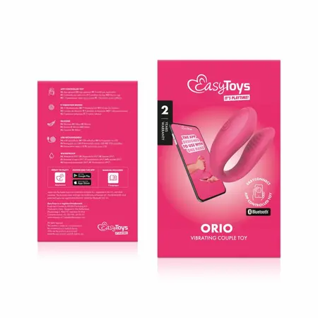 EasyConnect Orio intimni stimulator za parove na aplikaciju, ljubičasti, kompaktne dimenzije