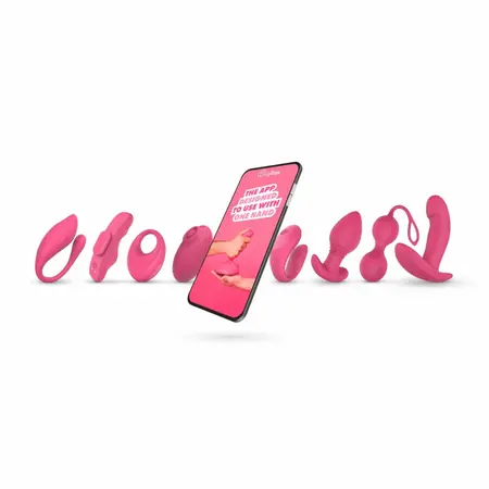 EasyConnect Leo vibrirajući silikonski prsten sa aplikacijom crni