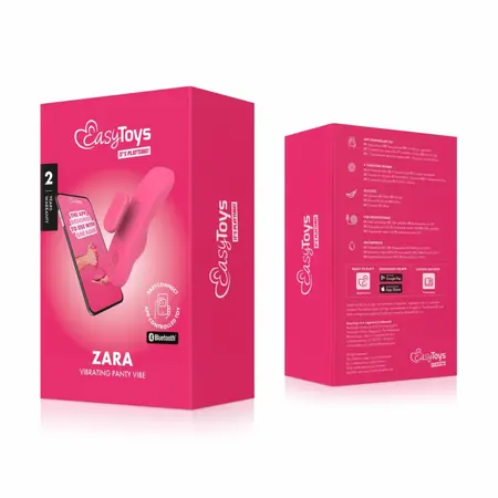EasyConnect Zara kompaktni stimulator za gaćice na upravljanje preko aplikacije, magnetna kopča, crni