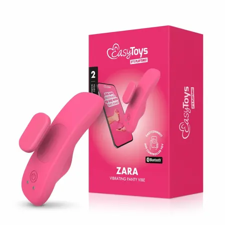 EasyConnect Zara kompaktni stimulator za gaćice na upravljanje preko aplikacije, magnetna kopča, crni