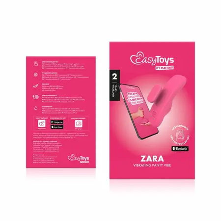 EasyConnect Zara kompaktni stimulator za gaćice na upravljanje preko aplikacije, magnetna kopča, crni