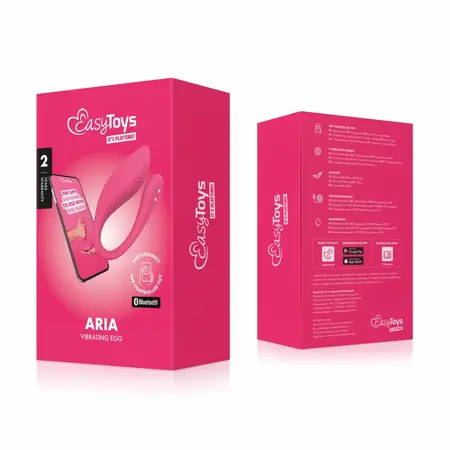 EasyConnect Aria vibrirajuće jaje, bežični uređaj na upravljanje preko aplikacije, roze