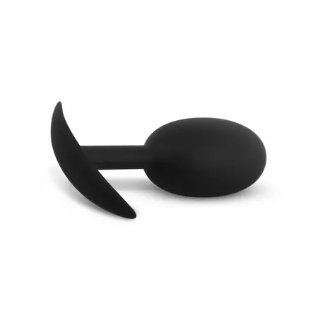 BUTTR Heavy Duty silikonski otežani analni čep 549g sa ergonomskom drškom, crni