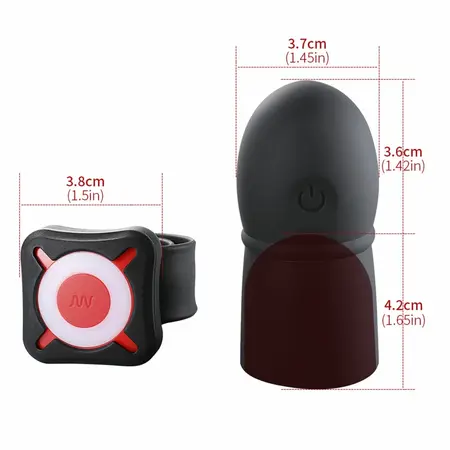 OTOUCH Super Striker Intimate Extension Sleeve Black Vibrating USB
