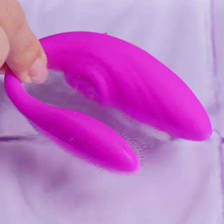Tap Dancer intimni stimulator za parove od silikona sa daljinskim upravljačem ljubičasti