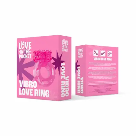 Love In The Pocket vibrirajući prsten fleksibilan za jednokratnu upotrebu od 2 do 8 cm