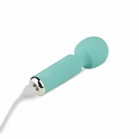 EasyToys Mini Wand Aqua - Compact Rechargeable Massage Device, 10 Modes