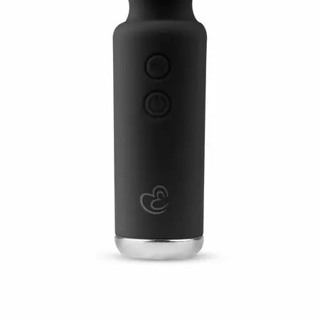 EasyToys Mini Vibe Wand crni masažer, kompaktan model sa punjivom baterijom