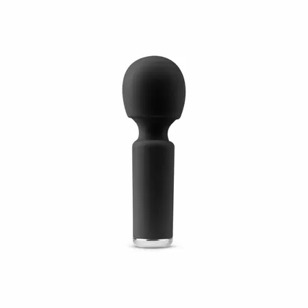 EasyToys Mini Vibe Wand crni masažer, kompaktan model sa punjivom baterijom
