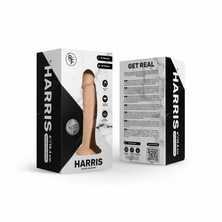 Real Fantasy Deluxe Harris Model, fleksibilni silikon, 15 cm, bež