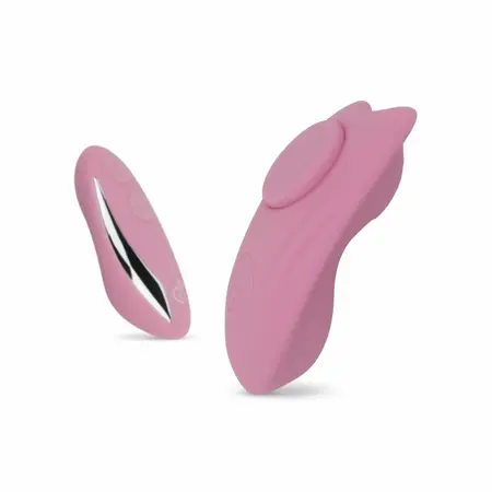 Dezeno Buzzy Butterfly Remote Control Wearable Silicone Intimate Device