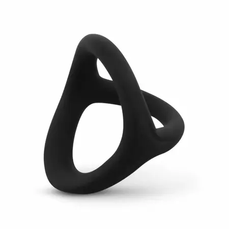 Sinner Gear fleksibilni silikonski dupli prsten Anatomical crni 8719934004320