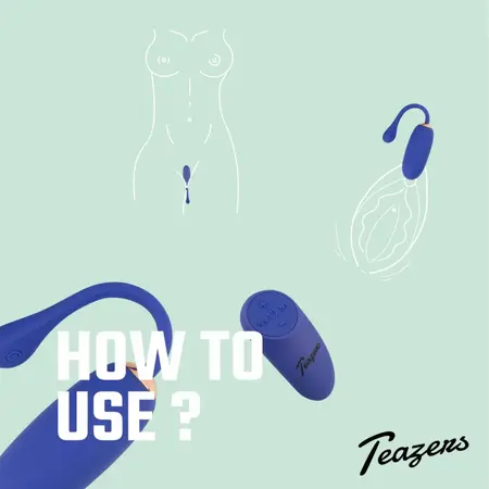 Teazers vibrirajuće jaje, model sa 10 funkcija, USB punjenje, ljubičasta boja