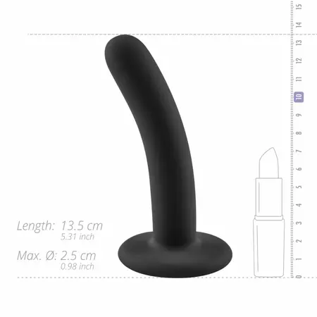 NO-PARTS Logan model crni silikonski intimni dodatak od 13.5 cm