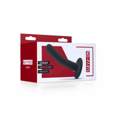 NO-PARTS Logan model crni silikonski intimni dodatak od 13.5 cm