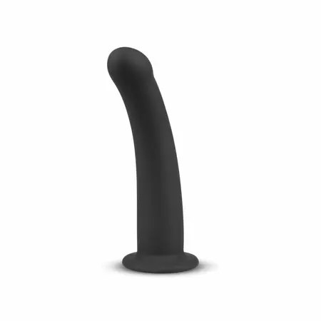 No-Parts Parker Intimni silikonski model 19.5 cm Crni Ergonomska krivina