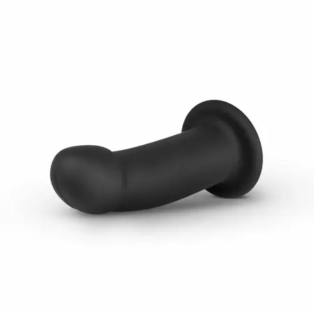 NO-PARTS Charlie Silicone Intimate Device 14.5 cm Black with Suction Base