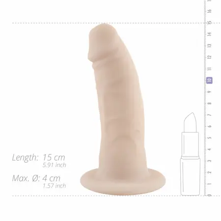 NO-PARTS James silikonski šuplji intimni dodatak 15 cm fleksibilnog dizajna