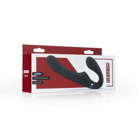 NO-PARTS Avery strapless vibrirajući dildo od silikona u ljubičastoj boji dužine 22 cm