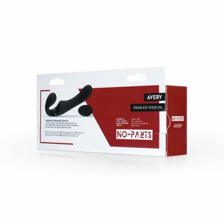 NO-PARTS Avery strapless vibrirajući dildo od silikona u ljubičastoj boji dužine 22 cm