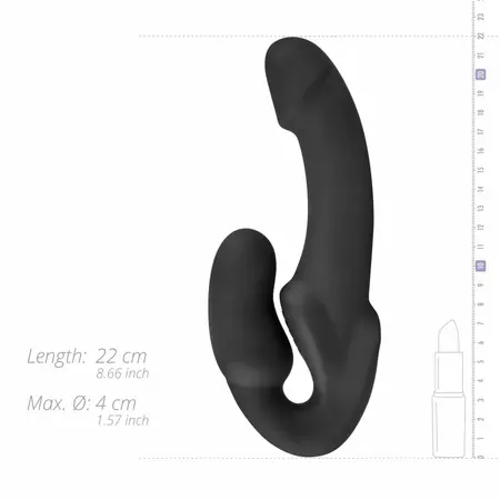 NO-PARTS Morgan intimni sistem bez kaiševa 22cm crni silikon