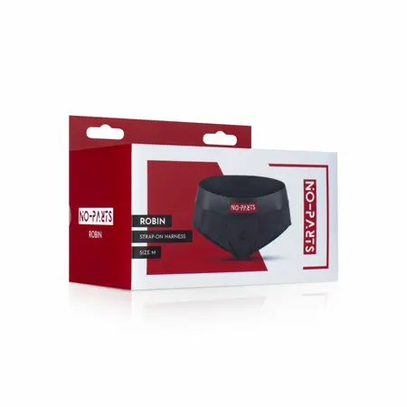 No-Parts Robin podesivi strap-on pojas M, ergonomski, crni