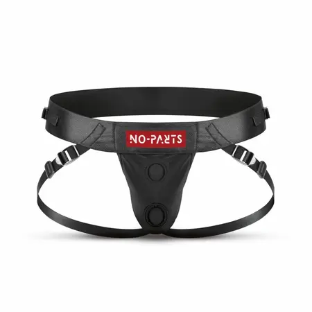 No-Parts Taylor podesivi pojas za strap-on sa sistemom dvostrukog O-prstena, crni