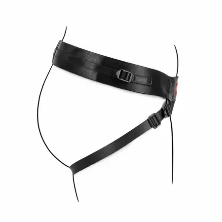 No-Parts Taylor podesivi pojas za strap-on sa sistemom dvostrukog O-prstena, crni