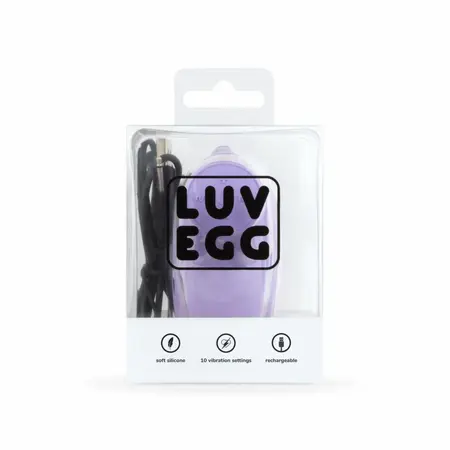 Easytoys Luv Egg XL Purple, silikonska intimna igračka na daljinsko upravljanje