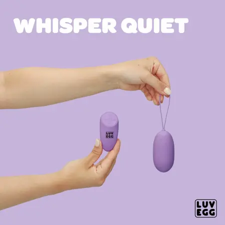 Easytoys Luv Egg XL Purple, silikonska intimna igračka na daljinsko upravljanje