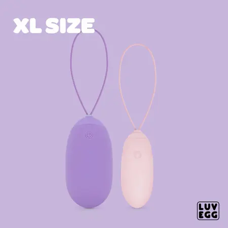 Easytoys Luv Egg XL Purple, silikonska intimna igračka na daljinsko upravljanje