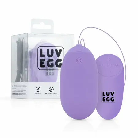 Easytoys Luv Egg XL Purple, silikonska intimna igračka na daljinsko upravljanje