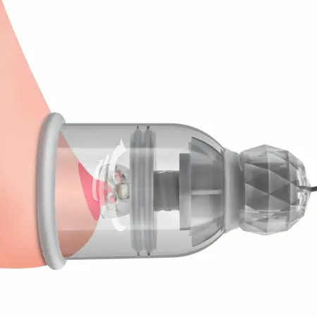 Blush Temptasia Titillator rotirajući i vibrirajući set za negu bradavica sa USB punjenjem