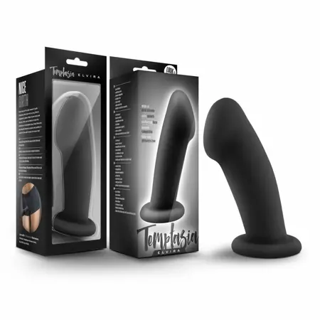 Blush Temptasia Elvira silikonski intimni model crni 15 cm sa vakuumskom bazom