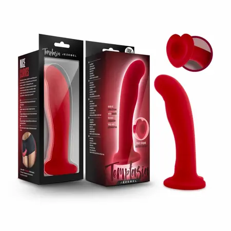 Blush Temptasia Jezebel silikonski dildo tamnocrveni 15.8cm