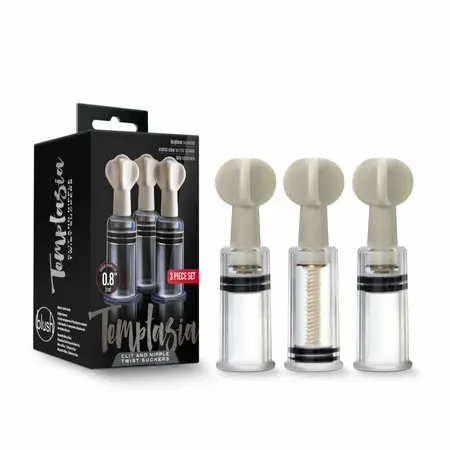 Blush Temptasia Twist set podesivih vakuum pumpica od 3 komada, providni akril