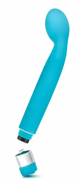 Rose Scarlet G Blue - Vibrating Intimate Device, Angled G-Spot, Multispeed