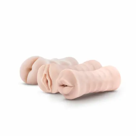 Blush M za muškarce Soft i Wet trodelni samopodmazujući intimni set sa vibracijom