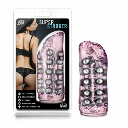 M for Men Super Stroker Intimate Sleeve Pink 5.5 inch Soft Touch