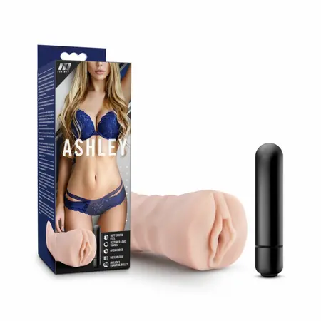Blush M za muškarce Ashley intimni stimulator sa vibrirajućim metkićem od X5 materijala