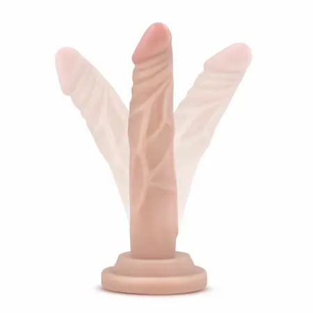 Dr. Skin Beige Mini Model 14.6 cm sa vakuumskim postoljem, kompaktna intimna igračka