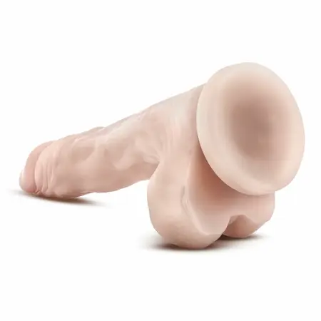 Dr. Skin Stud Muffin 8.5 inča intimni model sa vakuum postoljem u bež boji