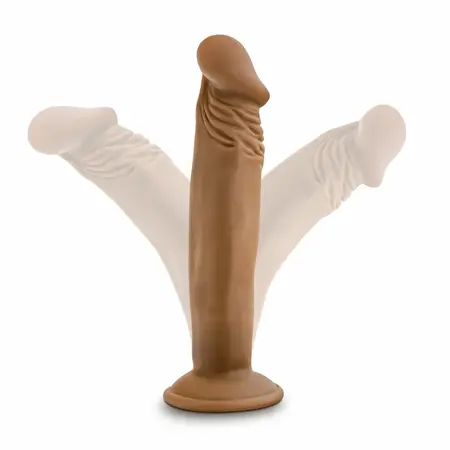Dr. Skin Dr. Small Model 6.5'' with Suction Cup Mocha PVC