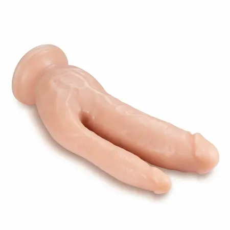 Dr. Skin Double Model 8.5'' Vanilla, dvostruki intimni sistem, PVC