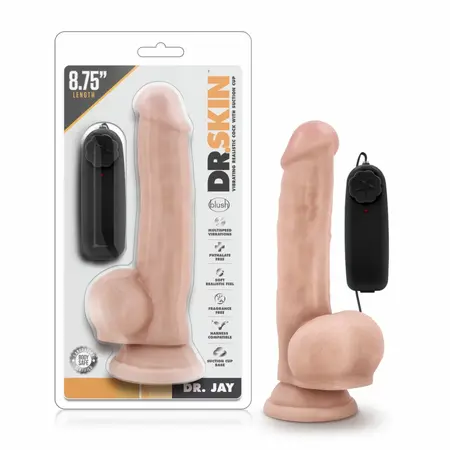 Dr. Skin Dr. Jay intimna igračka sa vakuumskom bazom 22cm Vanila