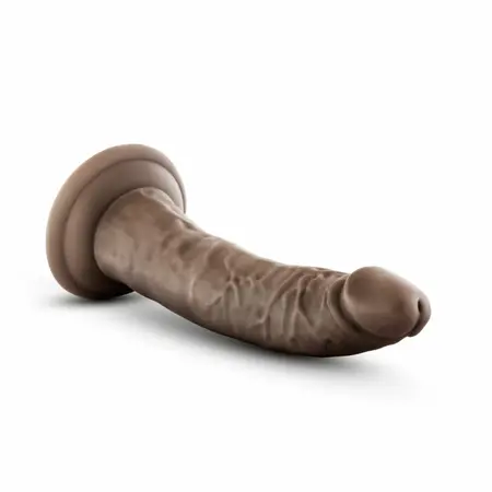 Blush Dr. Skin 7'' anatomski dildo sa vakuum postoljem, mekani PVC u bež boji