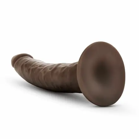 Blush Dr. Skin 7'' anatomski dildo sa vakuum postoljem, mekani PVC u bež boji