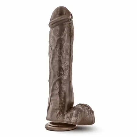 Dr. Skin Mr. Savage intimna igračka sa vakuumskom bazom 29 cm čokolada