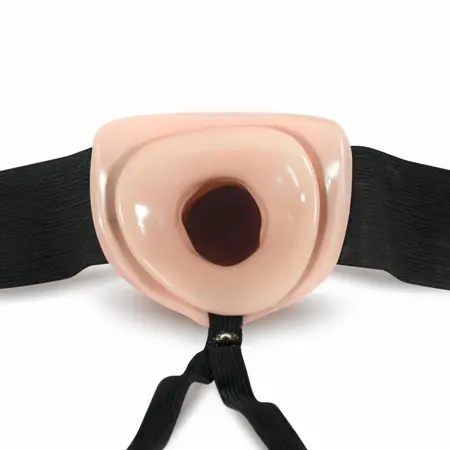 Dr. Skin Hollow System strap-on model od 16.5 cm u bež boji sa podesivim kaiševima